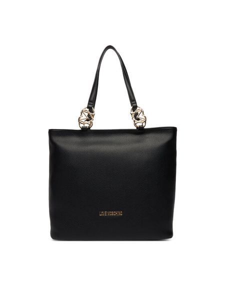 LOVE MOSCHINO Torebka JC4005PP1OLB0000 Czarny. Czarne shopper bag Love Moschino, ze skóry, bez dodatków. Za 1,009.00 zł.