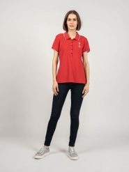 North Sails X Prada Koszulka Polo "Auroa" | 45 2502 000 | Auroa Polo S/S | Kobieta | Czerwony. Czerwone bluzki damskie North Sails, l, z aplikacjami, z poliesteru, bez kołnierzyka, bez ramiączek. W wyprzedaży za 219.00 zł.