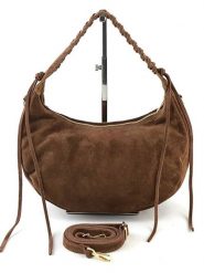 Amara Skórzana torebka "Lunaria" w kolorze brązowym - 33 x 20 x 13 cm rozmiar: onesize. Brązowe torebki klasyczne damskie Amara, z materiału, przez ramię, bez dodatków. Za 423.06 zł.