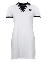 Peak Mountain Sukienka polo w kolorze białym rozmiar: XL. Białe sukienki damskie Peak Mountain, bez wzorów, bez ramiączek. Za 105.95 zł.
