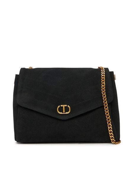 TWINSET Torebka 252TB7360 Czarny. Czarne torebki wieczorowe damskie Twinset, bez wzorów, ze skóry, bez dodatków. Za 1,169.00 zł.