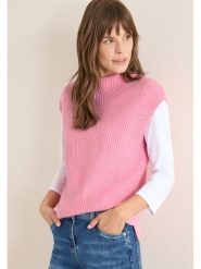 Cecil Bezrękawnik w kolorze jasnoróżowym rozmiar: S. Różowe swetry klasyczne damskie Cecil, s, bez kołnierzyka. Za 152.26 zł.