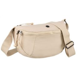 Saszetka damska Peterson PTN CSM-09 beżowa. Brązowe nerki i saszetki damskie Peterson, bez wzorów. Za 74.99 zł.