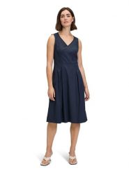 Vera Mont Sukienka w kolorze granatowym rozmiar: 50. Niebieskie sukienki damskie Vera Mont, bez wzorów, bez ramiączek. Za 159.59 zł.