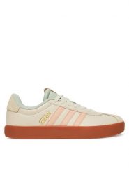 Adidas Sneakersy VL COURT 3.0 JP5348 Beżowy. Brązowe obuwie sportowe damskie Adidas, z materiału, bez zapięcia. Za 299.99 zł.