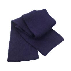 Klasyczny Ciężki Szalik Z Dzianiny. Niebieskie szaliki damskie RESULT WINTER ESSENTIALS, bez wzorów, z dzianiny. Za 57.99 zł.