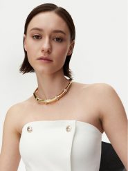 Guess Naszyjnik JUBN05 159JW Złoty. Żółte naszyjniki damskie Guess, metalowe. Za 649.99 zł.