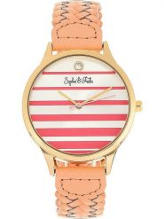 Sophie & Freda Zegarek kwarcowy "Tucson" w kolorze złoto-koralowym rozmiar: onesize. Pomarańczowe, analogowe zegarki damskie Sophie & Freda, złote. Za 152.99 zł.