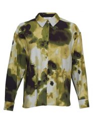 MOSS COPENHAGEN Koszula "Daniella Diena" ze wzorem rozmiar: S/M. Zielone koszule damskie Moss Copenhagen, m, bez wzorów, z wiskozy, bez kołnierzyka, bez ramiączek. Za 131.74 zł.