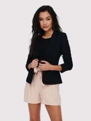 ONLY Marynarka Poptrash 15153144 Czarny Regular Fit. Czarne marynarki i żakiety damskie Only, s, bez wzorów, z syntetyku. Za 229.99 zł.