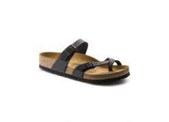 Klapki damskie Birkenstock 071791. Czarne klapki damskie Birkenstock, bez wzorów, z materiału, bez obcasa, bez zapięcia. Za 679.00 zł.