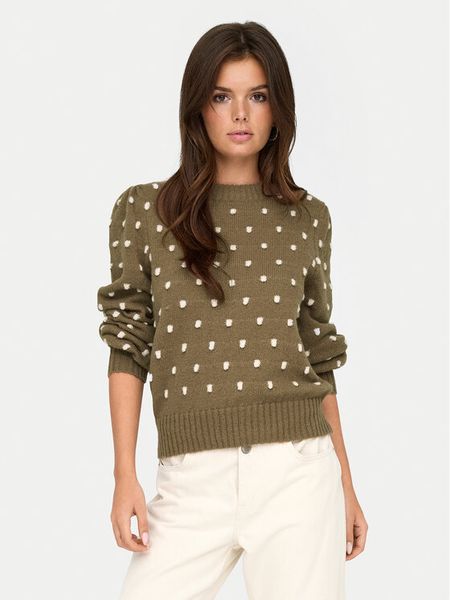 JDY Sweter 15304813 Brązowy Regular Fit. Brązowe swetry klasyczne damskie JDY, xl, z syntetyku, bez kołnierzyka. Za 79.99 zł.