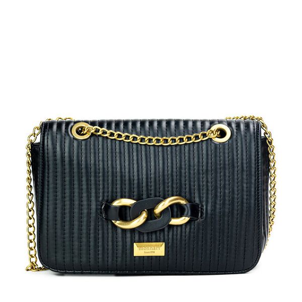 Torebka Monnari. Czarne listonoszki damskie Monnari, bez wzorów, bez dodatków. Za 209.99 zł.