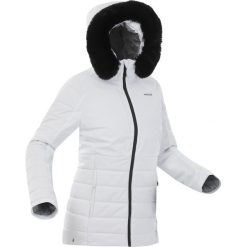 Kurtka narciarska damska Wedze 100 Warm. Białe kurtki damskie WED'ZE, na zimę, s, bez wzorów, z futra, bez kaptura. Za 369.99 zł.