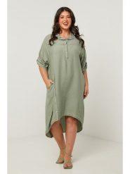 Curvy Lady Sukienka w kolorze khaki rozmiar: 48/50. Brązowe sukienki damskie Curvy Lady, bez wzorów, klasyczne, bez ramiączek. Za 122.96 zł.