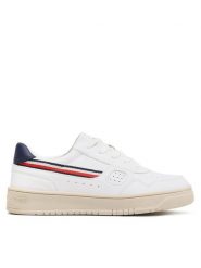 Tommy Hilfiger Sneakersy Stripes Low Cut Lace-Up Sneaker T3X9-32848-1355 S Biały. Białe buty sportowe chłopięce Tommy Hilfiger, ze skóry, bez zapięcia. Za 399.99 zł.