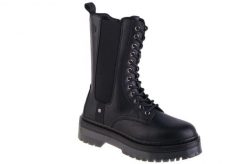 Trapery damskie, Lumberjack Elyse. Czarne trapery damskie Lumberjack, z materiału, bez zapięcia. Za 169.99 zł.