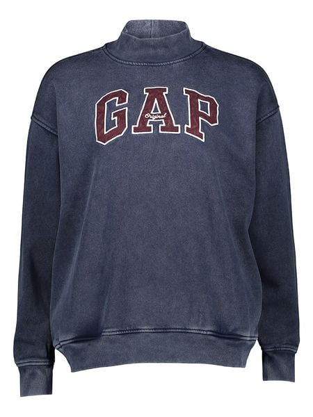 GAP Bluza w kolorze granatowym rozmiar: S/M. Niebieskie bluzy damskie GAP, m, bez wzorów, bez kaptura. Za 224.95 zł.