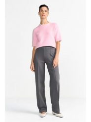 Rich & Royal Dzianinowa bluzka w kolorze jasnoróżowym rozmiar: L. Różowe bluzki damskie Rich & Royal, l, bez wzorów, z dzianiny, bez kołnierzyka, bez ramiączek. Za 243.64 zł.