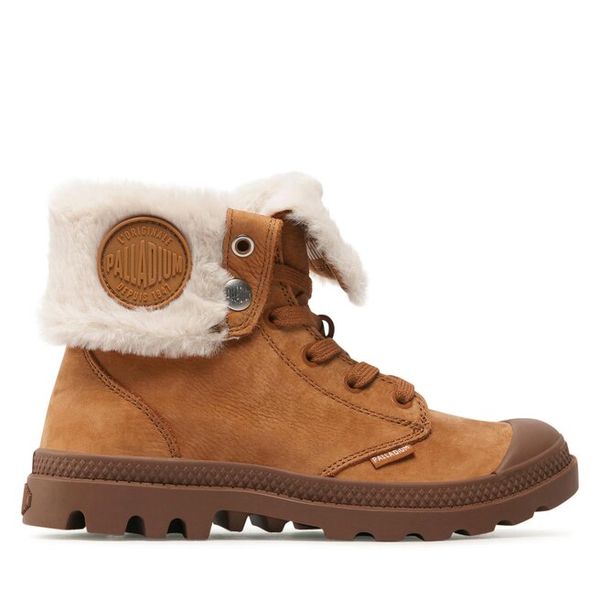 Trapery Palladium. Brązowe trapery damskie Palladium, bez zapięcia. Za 549.99 zł.