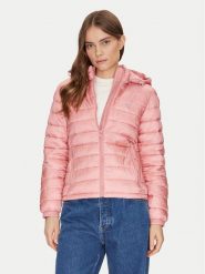 Guess Jeans Kurtka puchowa W5RL99 WHAB2 Różowy Regular Fit. Czerwone kurtki damskie Guess Jeans, xxl, z aplikacjami, z jeansu, bez kaptura. Za 599.99 zł.