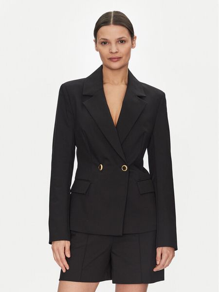 Marciano Guess Marynarka 5GGN24 7311A Czarny Regular Fit. Czarne marynarki i żakiety damskie Marciano Guess, z aplikacjami, z bawełny. Za 579.99 zł.