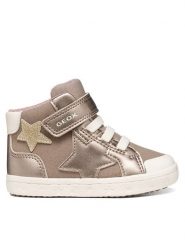 Geox Sneakersy B Gisli Girl B561MG 0AUAJ C5M2X S Beżowy. Brązowe buty sportowe dziewczęce Geox, ze skóry, bez zapięcia. Za 229.99 zł.