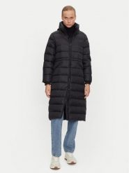 Tommy Hilfiger Płaszcz zimowy WW0WW43553 Czarny Regular Fit. Czarne płaszcze damskie Tommy Hilfiger, na zimę, m, bez wzorów, z syntetyku, bez kaptura. Za 879.99 zł.