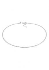 Elli PREMIUM Damski łańcuszek Chokerr Bar Chain regulowany Basic Minimal Trend w srebrze 925 Sterling Silver Naszyjniki 1 ct. Szare naszyjniki damskie Elli PREMIUM, srebrne. Za 378.99 zł.
