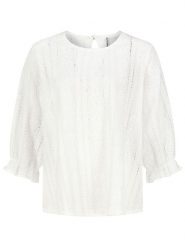 Sublevel Bluzka w kolorze białym rozmiar: S. Białe bluzki damskie Sublevel, s, bez wzorów, bez kołnierzyka, bez ramiączek. Za 69.58 zł.