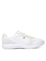 Tommy Hilfiger Sneakersy Light Runner FW0FW09409 Biały. Białe obuwie sportowe damskie Tommy Hilfiger, ze skóry, bez zapięcia. Za 449.99 zł.
