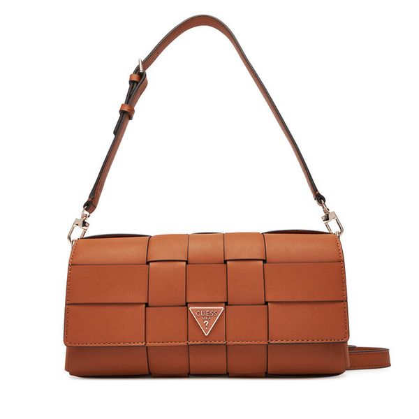 Torebka Guess. Brązowe torebki klasyczne damskie Guess, bez dodatków. Za 339.99 zł.