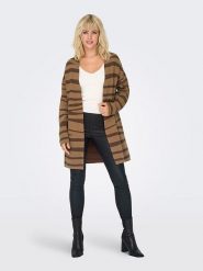 ONLY Kardigan w kolorze brązowym rozmiar: XL. Brązowe kardigany damskie Only, xl, bez wzorów, z włókna. Za 105.38 zł.