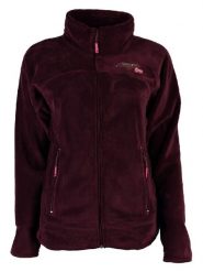 Geographical Norway Kurtka polarowa "Upaline" w kolorze bordowym rozmiar: L. Czerwone kurtki damskie Geographical Norway, l, bez wzorów, z materiału, bez kaptura. Za 65.85 zł.