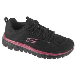 Buty sportowe Sneakersy damskie, Graceful - Get Connected. Czarne obuwie sportowe casual damskie Skechers, bez zapięcia. Za 199.99 zł.