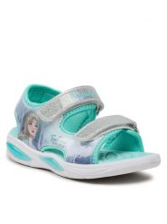 Frozen Sandały CP76-SS23-307DFR Niebieski. Niebieskie sandały dziewczęce Frozen, z syntetyku, bez obcasa, bez zapięcia. Za 129.99 zł.