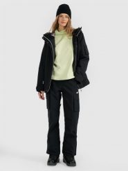 4F Spodnie snowboardowe membrana 15000 damskie - czarne XS. Czarne spodnie sportowe damskie 4F, na zimę, s, bez wzorów, z materiału, snowboardowy. Za 599.99 zł.