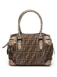 Fendi Torebka w kolorze jasnobrązowo-brązowym - 28 x 22 x 13 cm rozmiar: onesize. Brązowe torebki klasyczne damskie Fendi, z materiału, bez dodatków. Za 3,969.24 zł.