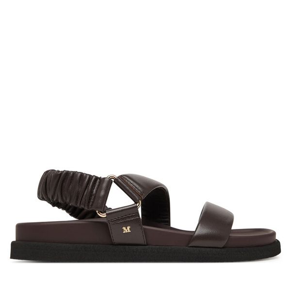 Sandały Max Mara. Brązowe sandały damskie Max Mara, bez wzorów, bez obcasa, na płaskiej podeszwie, bez zapięcia. Za 2,429.00 zł.