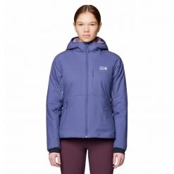 Damska kurtka turystyczna Mountain Hardwear Kor Stasis™. Fioletowe kurtki damskie Mountain Hardwear, l, bez wzorów, z materiału, bez kaptura. Za 1,011.00 zł.