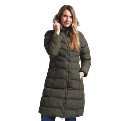 Ocieplana Kurtka Damska Audrey. Czarne kurtki damskie Trespass, l, bez wzorów, z futra, z kapturem. Za 282.99 zł.
