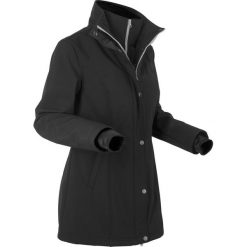 Krótka kurtka softshell 2 w 1 bonprix czarny. Czarne kurtki damskie bonprix, z softshellu. Za 239.99 zł.