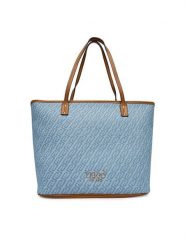 Liu Jo Torebka AA6070 T379A Niebieski. Niebieskie shopper bag Liu Jo, bez wzorów, z materiału, bez dodatków. Za 599.99 zł.