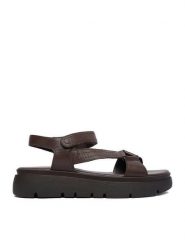 Lasocki Sandały CEO-WI16-TIA-01 Brązowy ciemny. Brązowe sandały damskie Lasocki, bez wzorów, ze skóry, bez obcasa, na płaskiej podeszwie, bez zapięcia. Za 179.99 zł.