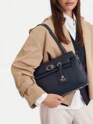 Beverly Hills Polo Club Torebka CEO-BHPC-C-011-10 Granatowy. Niebieskie torebki klasyczne damskie Beverly Hills Polo Club, ze skóry, bez dodatków. Za 229.99 zł.
