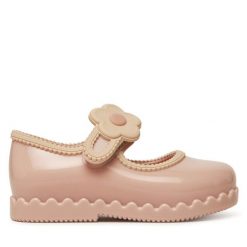 Baleriny Melissa. Brązowe baleriny dziewczęce Melissa, bez wzorów, bez obcasa, bez zapięcia. Za 139.99 zł.