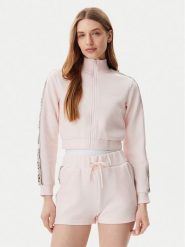 Guess Bluza V3RQ12 KB3P2 Różowy Regular Fit. Czerwone bluzy damskie Guess, l, z aplikacjami, z bawełny, bez kaptura. Za 219.99 zł.