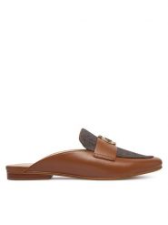 MICHAEL Michael Kors Klapki Mckenzie 40T6MZFP3L Brązowy. Brązowe klapki damskie MICHAEL Michael Kors, bez wzorów, ze skóry, bez obcasa, bez zapięcia. Za 679.99 zł.