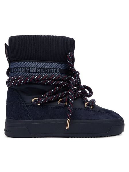 Tommy Hilfiger Śniegowce Tommytech Rwb Snowboot Warm FW0FW09163 Granatowy. Niebieskie śniegowce damskie Tommy Hilfiger, z materiału. Za 439.99 zł.