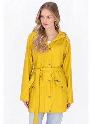 Schmuddelwedda Płaszcz przeciwdeszczowy w kolorze żółtym rozmiar: XL. Żółte płaszcze damskie Schmuddelwedda, xl, bez wzorów, bez kaptura. Za 252.99 zł.